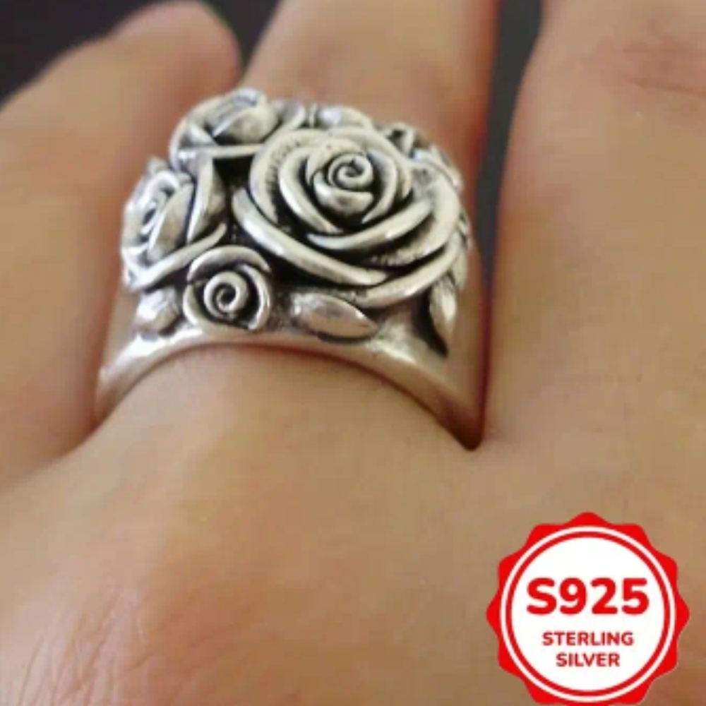 Floral Sterling Silver Ring